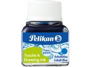 Pelikan Tinta China 523 10Ml N.8 - 10Ml - Ideal Para Dibujo Y Caligrafia - Resistente Al Agua - Color Azul Cobalto