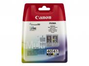 Canon Pg40 Negro + Cl41 Color Pack De 2 Cartuchos De Tinta Originales - 0615B043/0615B051